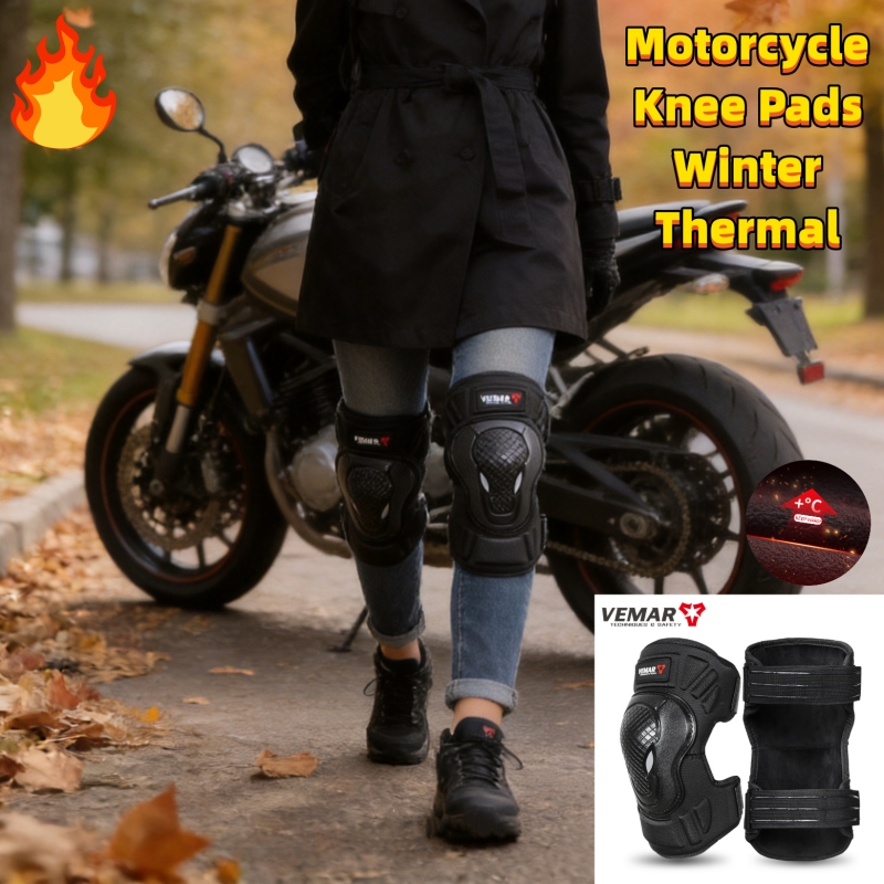 Motorcycle Gear For Winter - VEMAR Fleece Lined Winter Motorcycle Knee