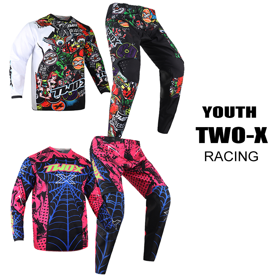 Motorcycle Gear Kids - Two-X Youth Podium Motocross Kits Shift