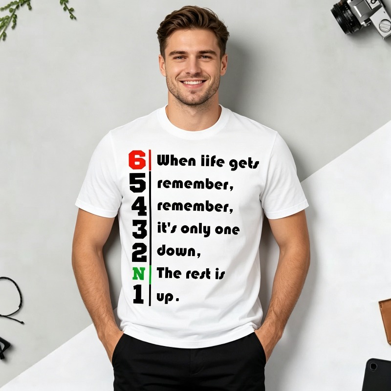 1N23456 Life Quote Graphic T-S - Motorcycle Gear Quotes review and price