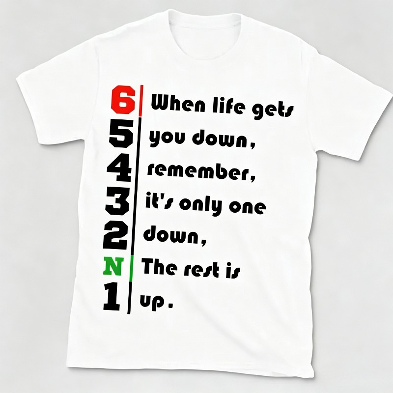 1N23456 Life Quote Graphic T-S - Motorcycle Gear Quotes review and price