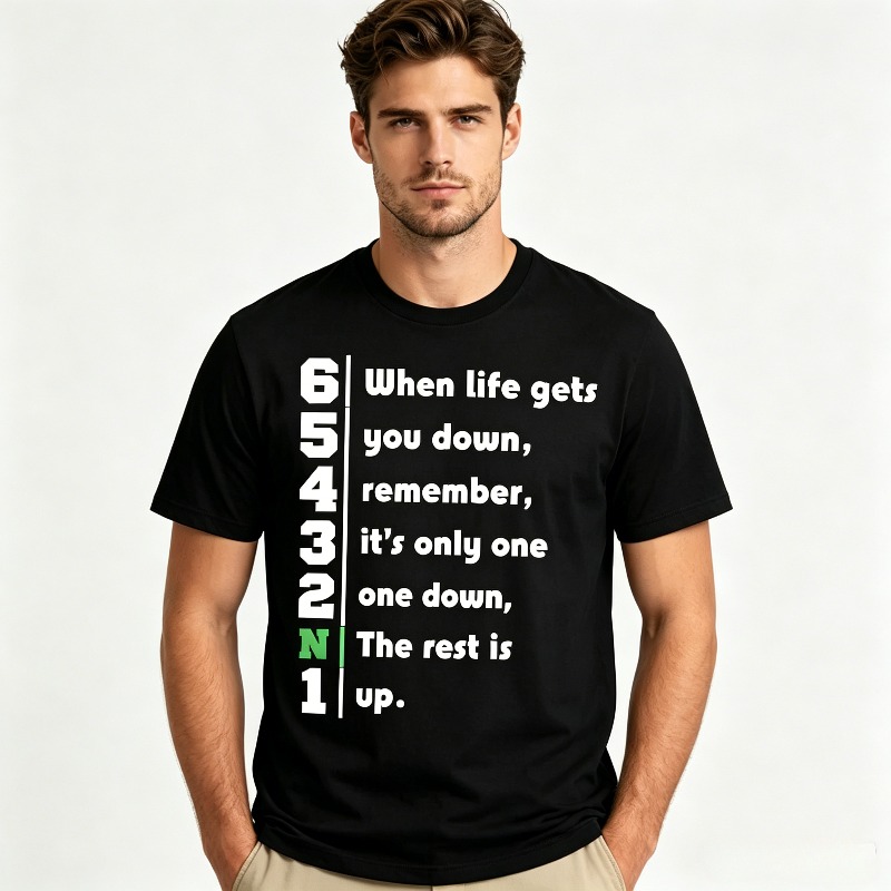 1N23456 Life Quote Graphic T-S - Motorcycle Gear Quotes review and price