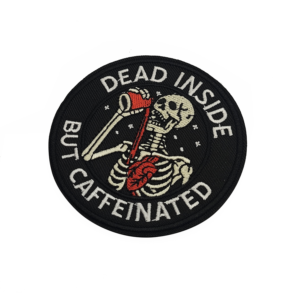 Humorous Skeleton Embroidered  - Motorcycle Gear Quotes review and price