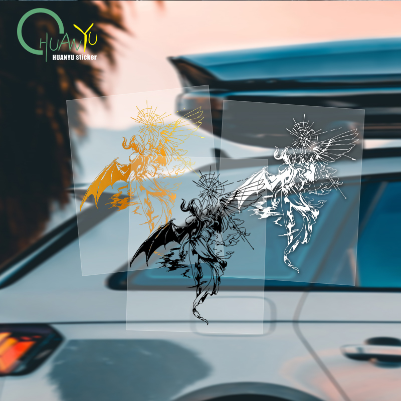 Demon Bat Wing Car Sticker, Da - Motorcycle Gear Equipment review and price