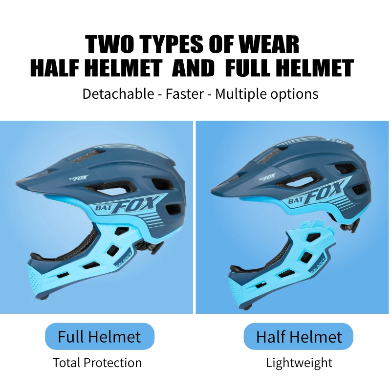 BATFOX Bike Helmet Kids Full F - Motorcycle Gear Kids review and price