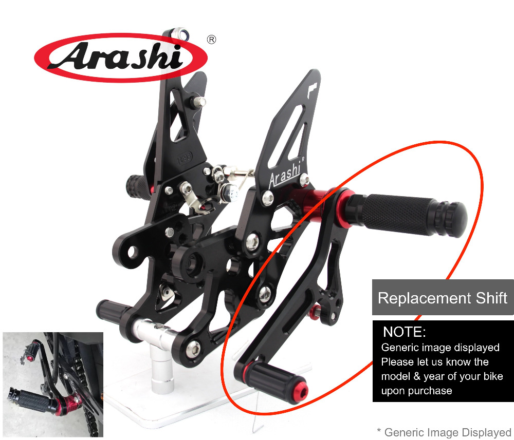 Arashi Adjustable Rearsets Rep - Motorcycle Gear Jammer review and price